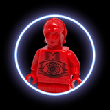 Retro Red Protocol Droid