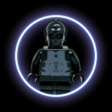 Retro Black Protocol Droid