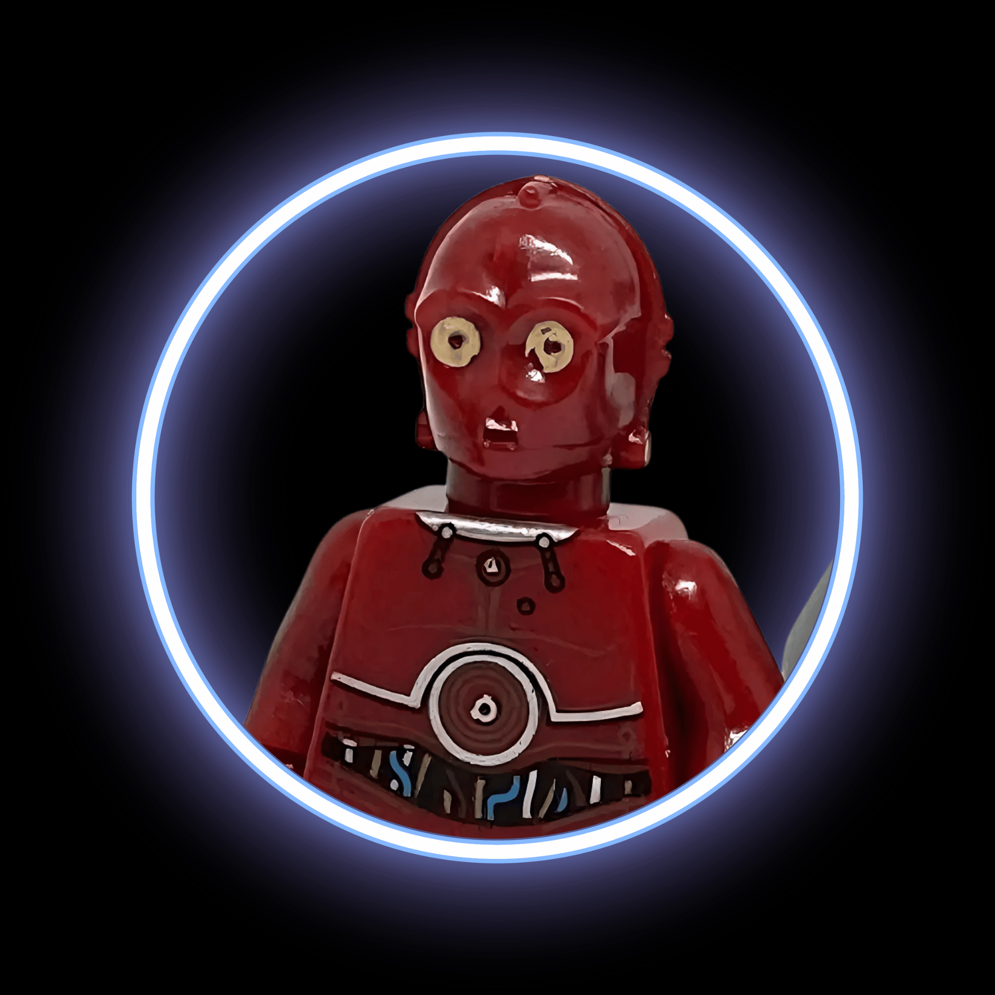 Dark Red Protocol Droid