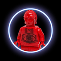 Retro Red Protocol Droid