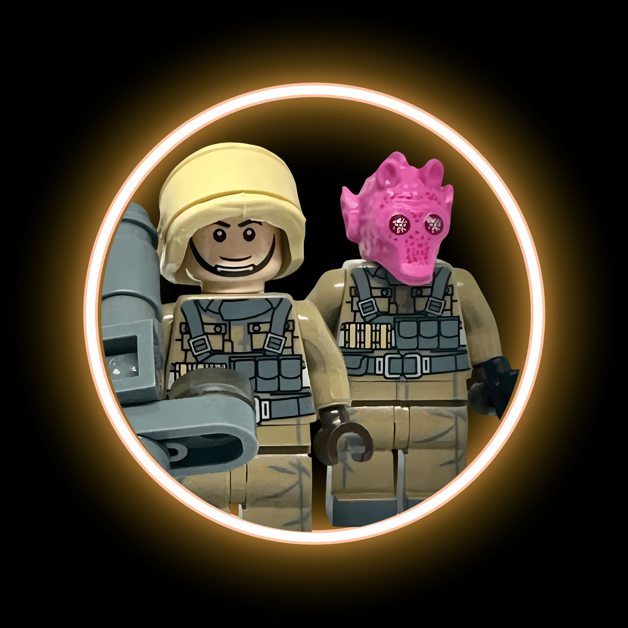 Rebel Vanguard Minifigure with Rodian Heads (Battlefront)