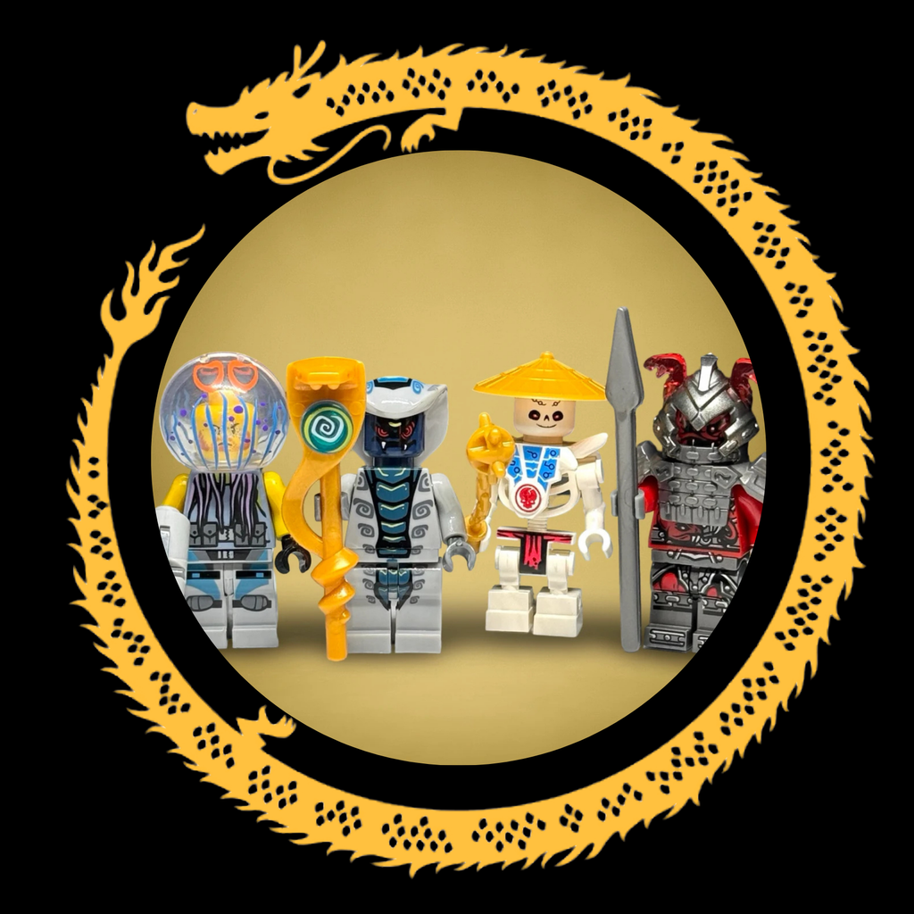 Bone Soldier, Serpentine Rattla, Jelly Shark Army & Vermillion Warrior (4 PACK)