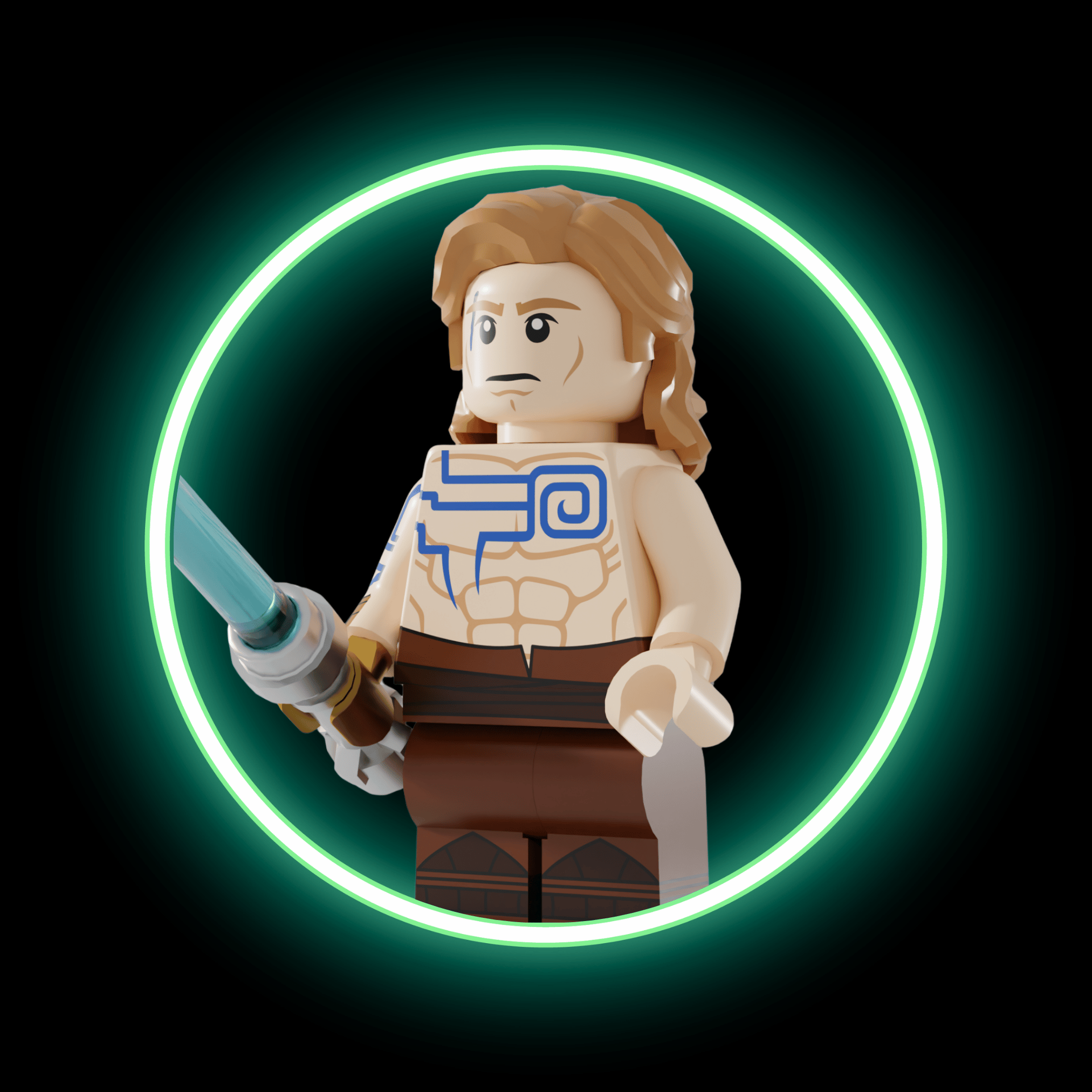 Anakin Skywalker 2003 Clone Wars Tattoo Version