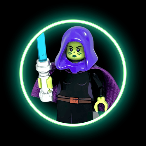 Barriss Offee (Clone Wars 2003) — custom Star Wars minifigure on premium 1:1 bricks