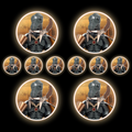 10x GEONOSIAN SWARM Grey w/ Rose Gold Armour + Zombie Head