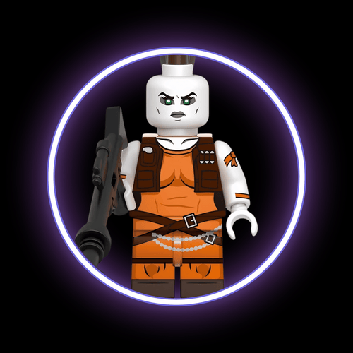 Aurra Sing — custom Star Wars minifigure on premium 1:1 bricks
