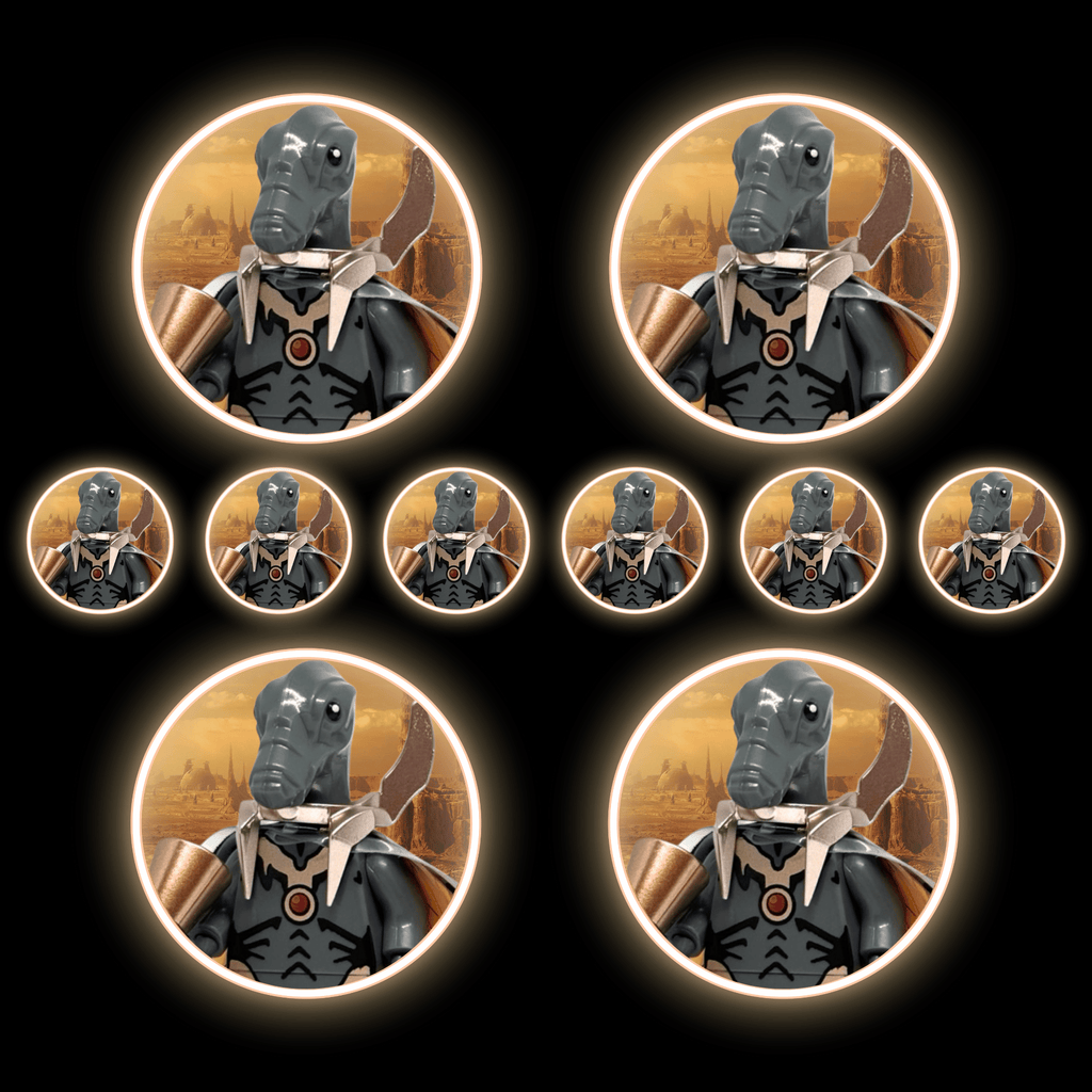 10x GEONOSIAN SWARM Grey w/ Rose Gold Armour + Zombie Head