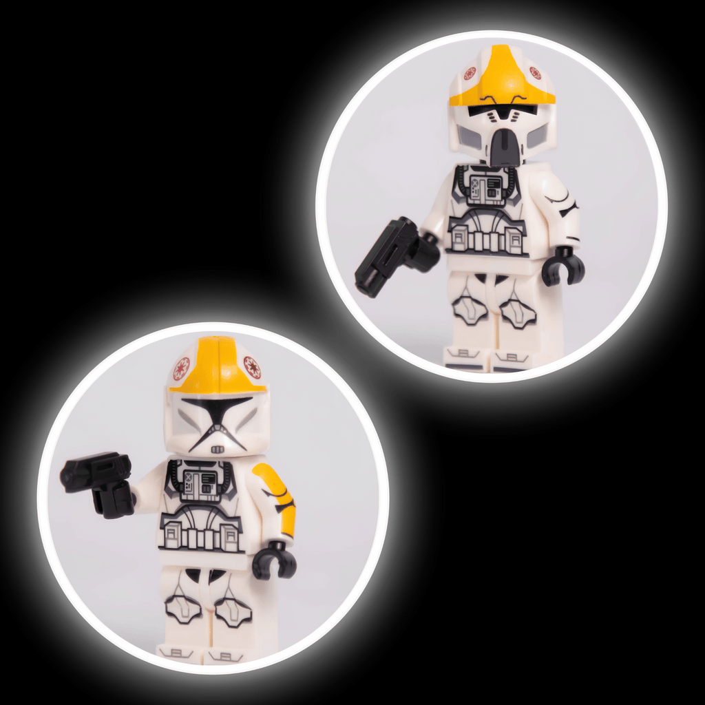 Clone Pilot Combo - 2020 Style — custom Star Wars minifigure on premium 1:1 bricks