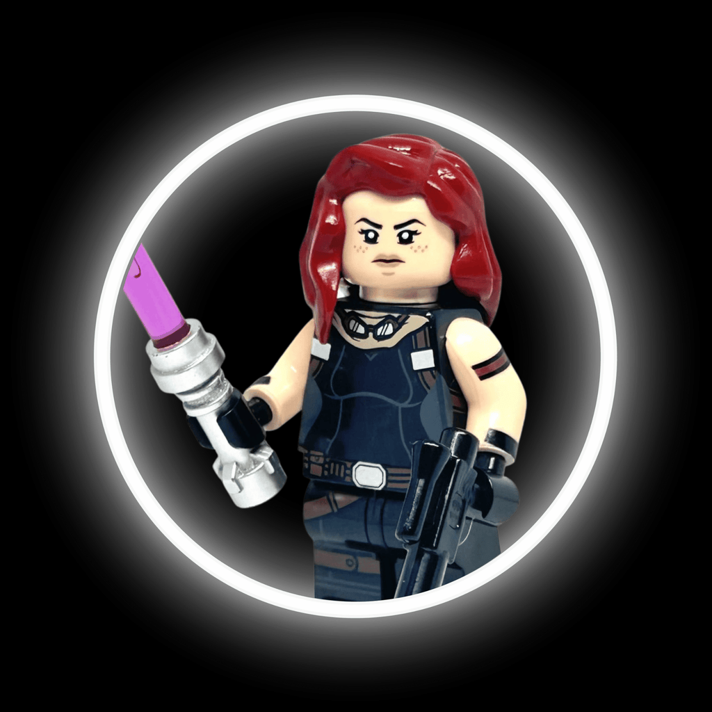 Mara Jade — custom Star Wars minifigure on premium 1:1 bricks