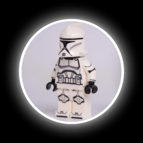 Ball-Joint Clone Trooper - Phase 1 - 2020 Style — custom Star Wars minifigure on premium 1:1 bricks