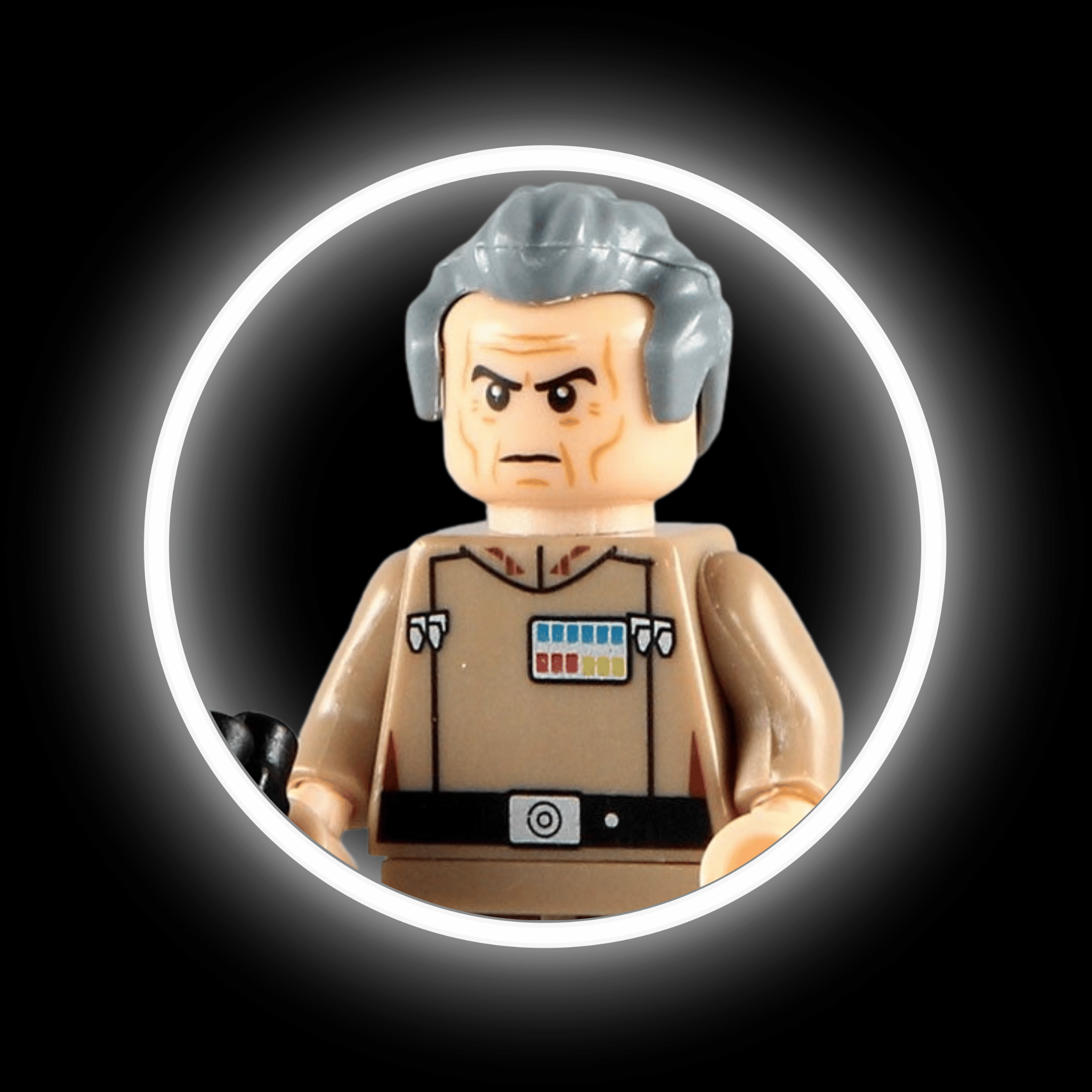 Admiral Tarkin — custom Star Wars minifigure on premium 1:1 bricks