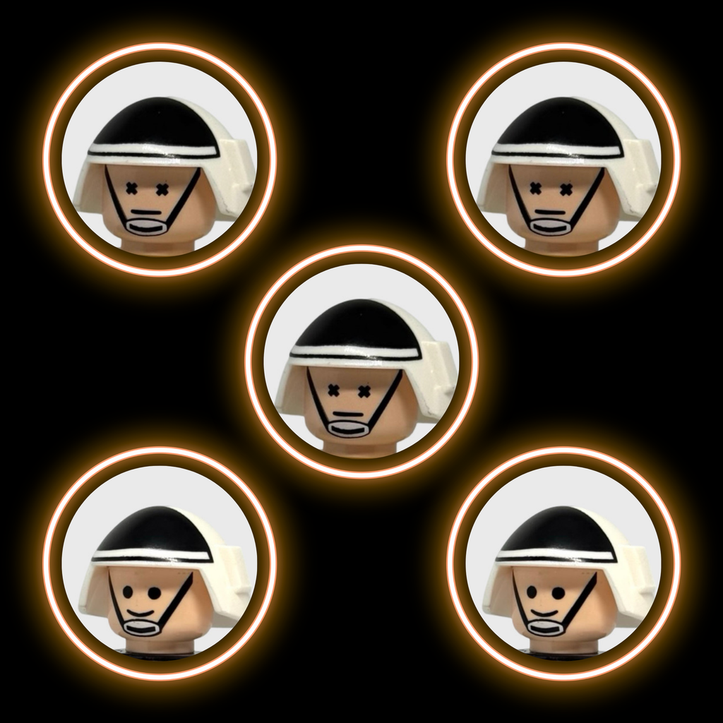 5x Rebel TCS Helmets and Heads