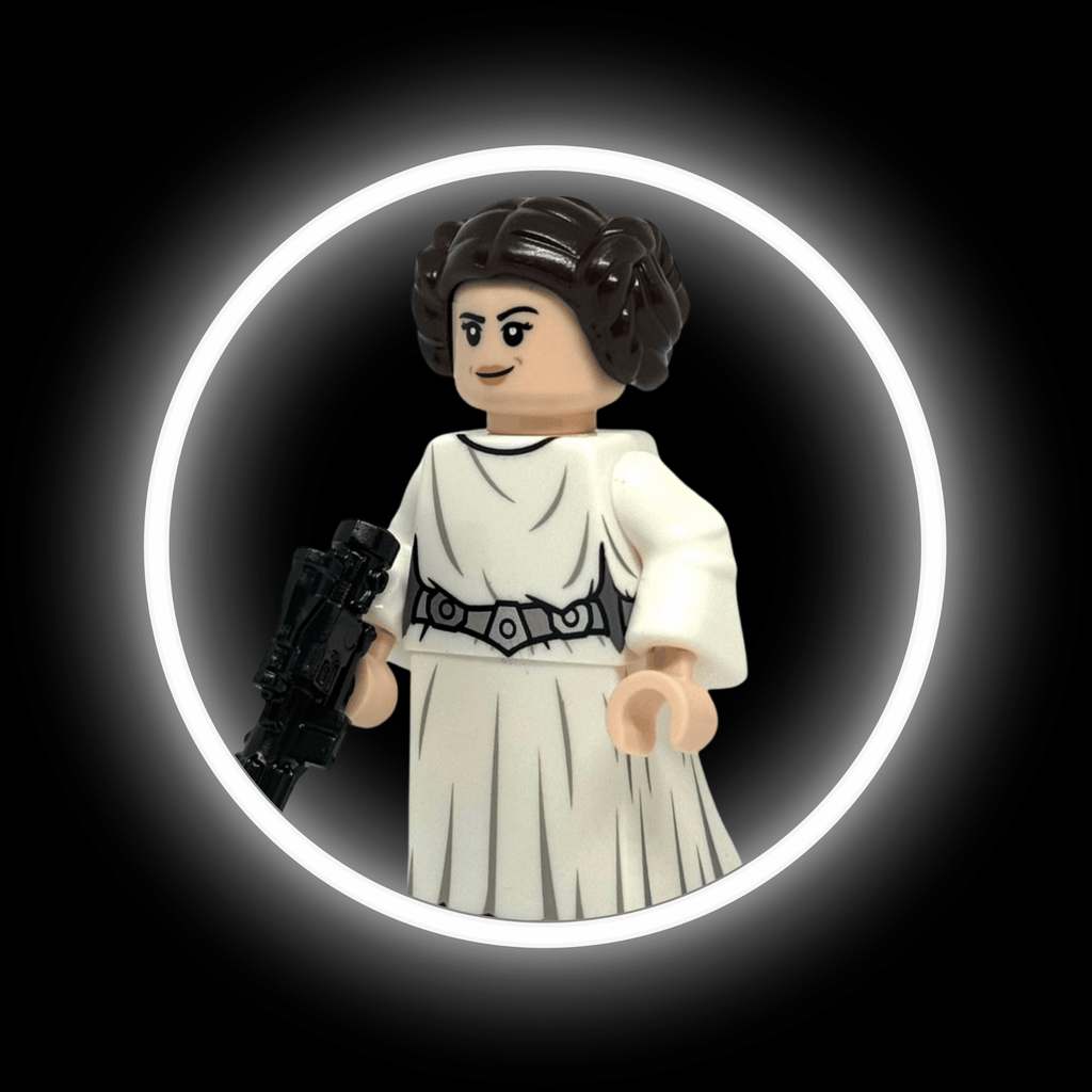 Princess Leia Organa (ANH) — custom Star Wars minifigure on premium 1:1 bricks