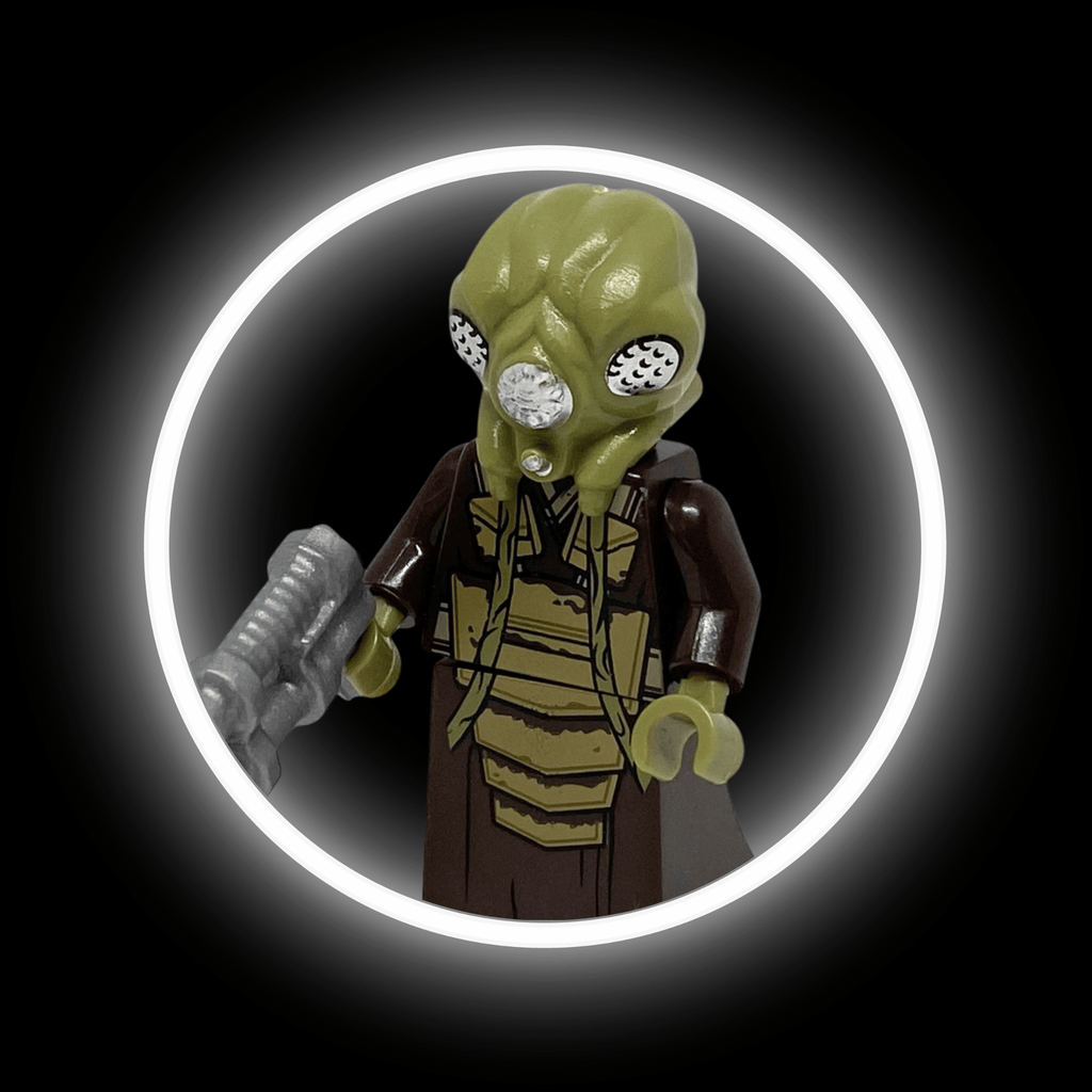 Zuckuss — custom Star Wars minifigure on premium 1:1 bricks