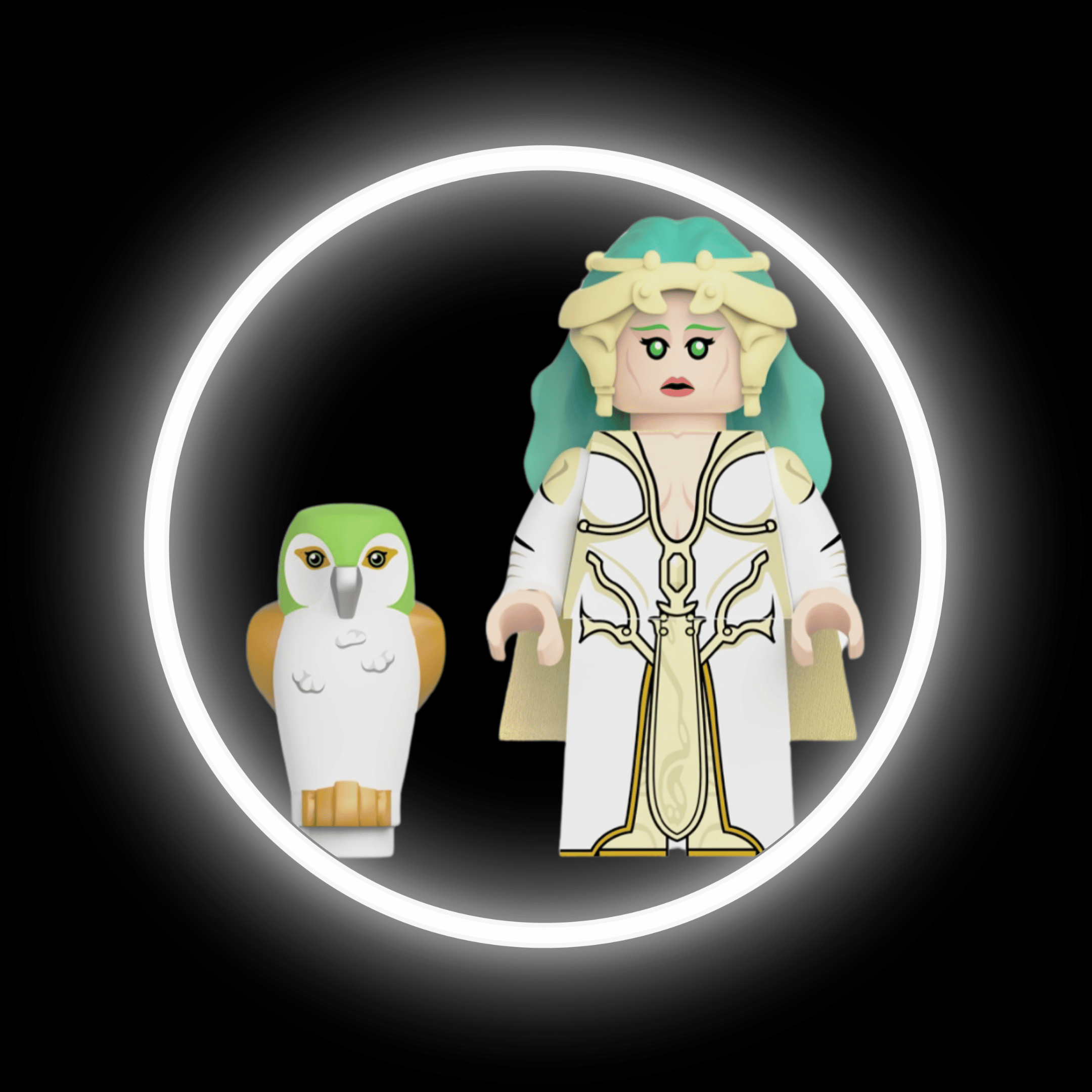 Morai and The Daughter (God of Mortis) — custom Star Wars minifigure on premium 1:1 bricks