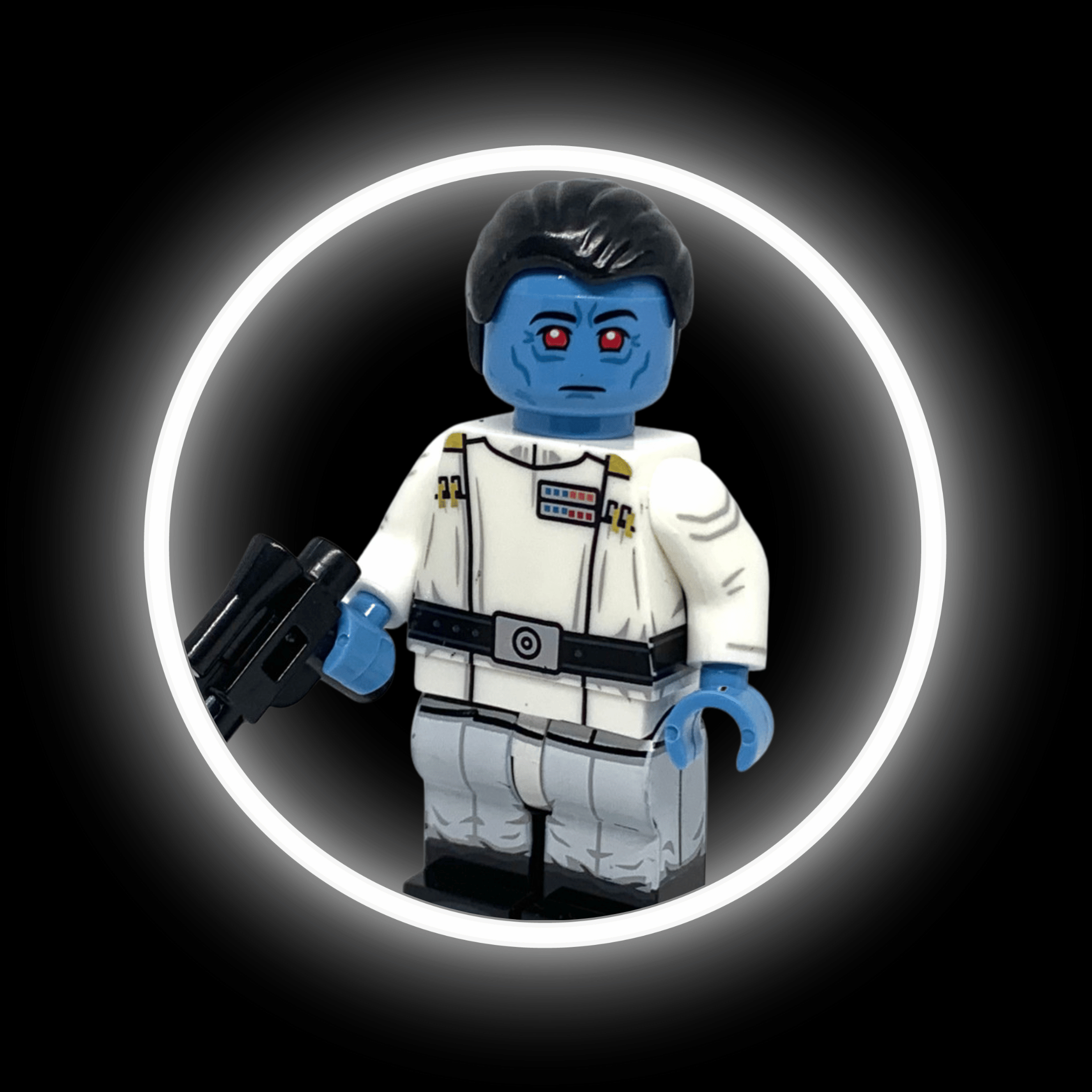 Grand Admiral Thrawn — custom Star Wars minifigure on premium 1:1 bricks