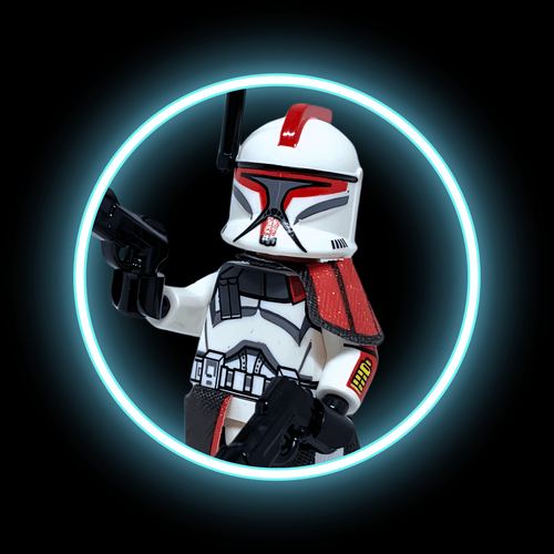 ARC-77 Captain Fordo Phase 1 Clone (2003 Clone Wars) — custom Star Wars minifigure on premium 1:1 bricks
