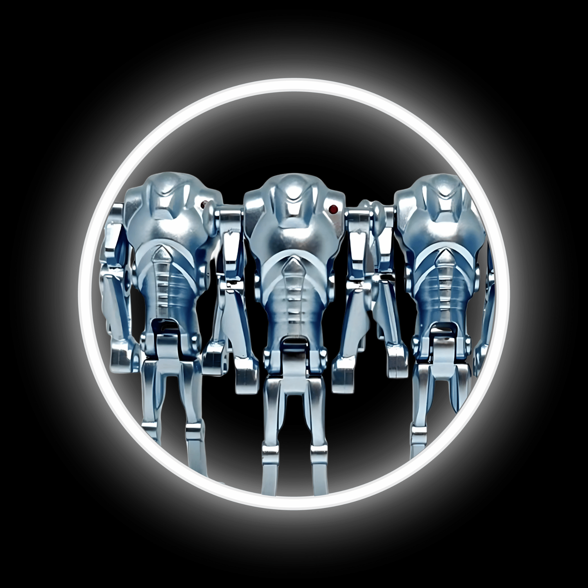 4x Chromed Super Battle Droids (Episode II: Attack of the Clones)