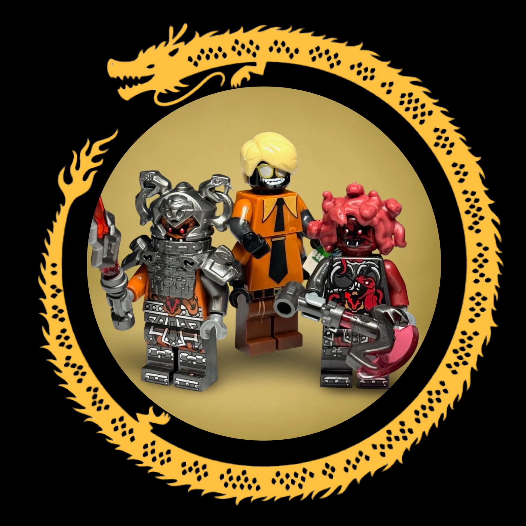 Flashback Garmadon, Commander Raggmunk and General Machia (3 PACK)