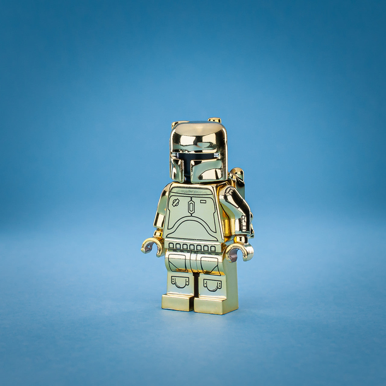 Metallic Gold Retro Boba Fett