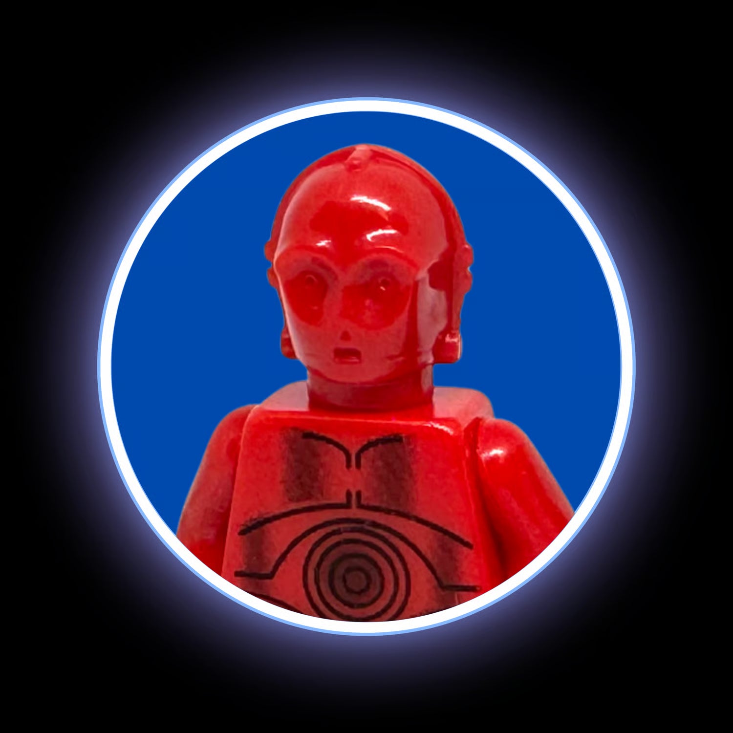 Retro Red Protocol Droid