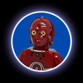 Dark Red Protocol Droid
