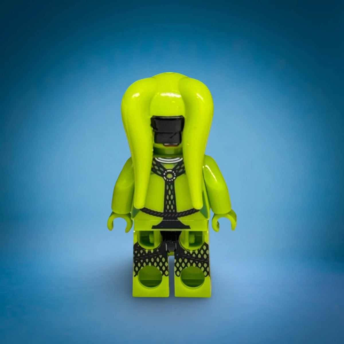 Oola custom minifigure - green Twi'lek dancer, view 4