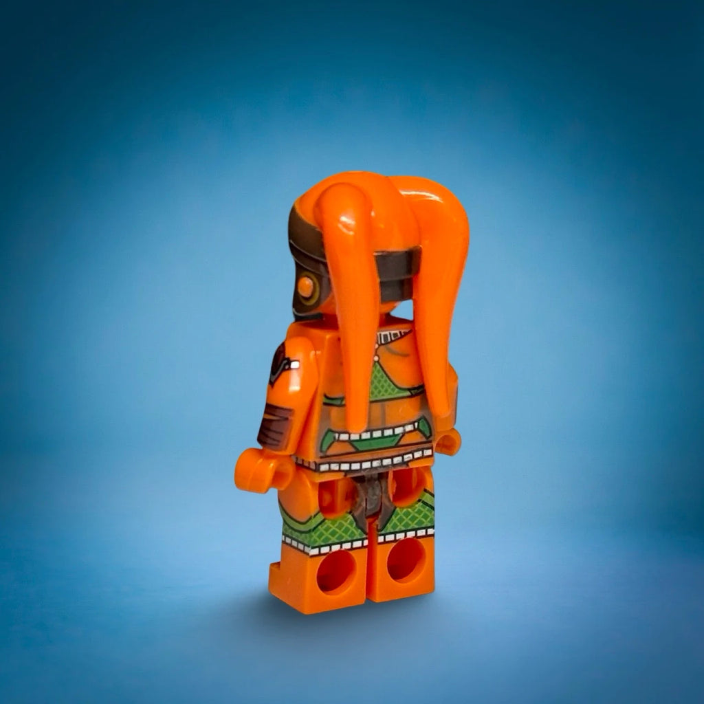 Orange Twi'lek dancer custom minifigure, view 2