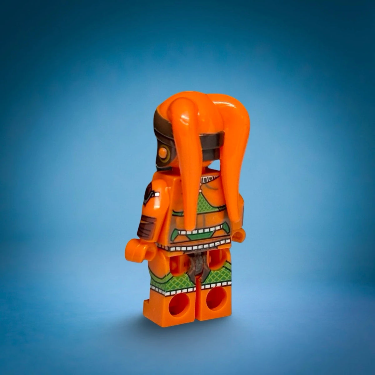 Orange Twi'lek dancer custom minifigure, view 2